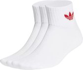 adidas Mid-Cut Crew Socks 3 Pairs GN3083, Unisex, Wit, Sokken, maat: 37-39
