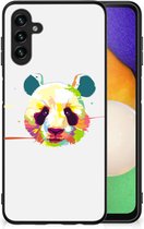 Smartphone Hoesje Geschikt voor Samsung Galaxy A13 5G | Geschikt voor Samsung Galaxy A04s Back Case TPU Siliconen Hoesje met Zwarte rand Panda Color