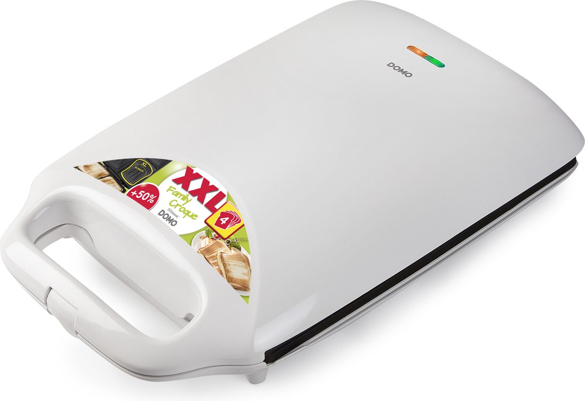 Domo DO9064C - tosti-ijzer voor 4 tosti's - wit - Domo