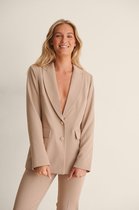 na-kd Basic Oversize Dames Blazer - Maat EU 42