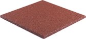 Rubber terrastegel rood | 5 stuks | Per 0,8 m² | 40x40x2,5cm