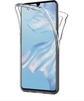 Full Cover/Body Case 360 Graden Transparant Hoesje Huawei P30 - Telefoonhoesje - Smartphonehoesje - Zonder Screen Protector