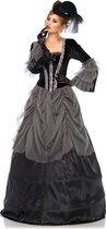Leg Avenue Costume -L- Victorian Ball Gown Noir / Gris