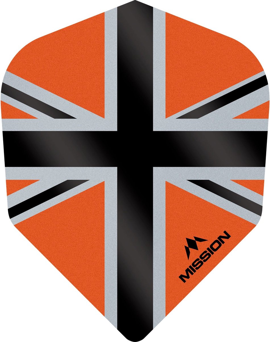 Mission Alliance-X 100 Orange & Black NO6 - Dart Flights