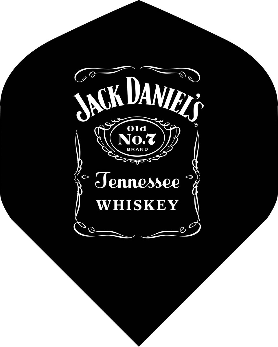 Jack Daniels Bottle Logo NO2 - Dart Flights