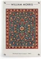 Walljar - William Morris - Holland Park Carpet - Muurdecoratie - Acrylglas schilderij - 150 x 225 cm
