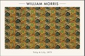 Walljar - William Morris - Tulip and Lily - Muurdecoratie - Canvas schilderij