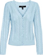 Vero Moda Vest Vmmalou Ls V-neck Cardigan Ga Boo 10256437 Blue Bell Dames Maat - M