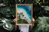 Poster Glasschilderij Beach #5 - 50x70cm - Premium Kwaliteit - Uit Eigen Studio HYPED.®  - 50x70cm - Premium Museumkwaliteit - Uit Eigen Studio HYPED.®