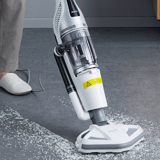 Deerma ZQ990W Stoomreiniger en Stofzuiger 2 in 1 - Stoomzuiger - Dweil - Zakloos - Vloer - Tapijt - Laminaat - Tegels