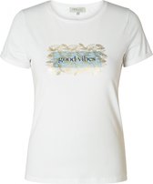 IVY BEAU Tip T-shirt - Blue/White - maat 36