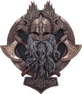 Nemesis Now - Viking - Muurdecoratie - For Valhalla - Bronskleurig - 27cm
