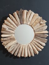 Driftwood ronde SPIEGEL - Bij Mies - 35cm ø - 2 lagen