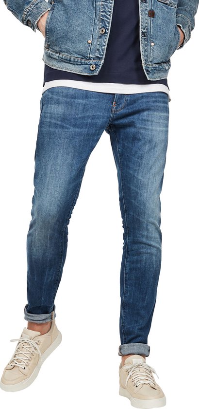 G-Star RAW Jeans Revend Skinny Medium Indigo Aged Mannen Maat - W28 X L32