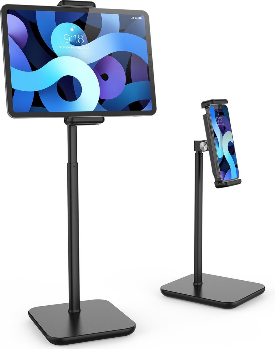 Tablet & Smartphone Statief standaard houder - iPad - Samsung Galaxy tab - Asus - Acer - in hoogte verstelbaar, 360 graden draaibaar, voor 4,7 inch-12,9 inch scherm