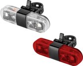 Set met fietsverlichting - Oplaadbaar - 4 LED - Compact
