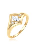 Elli Dames Ring Dames Engagement Vintage Elegant met Zirconia Stone in 925 Sterling Zilver
