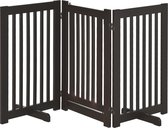 PawHut Clôture de protection pour chiens Barrière de sécurité pour porte MDF, D06-047-1