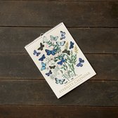 Kalender - Maandkalender - Verjaardag - Verjaardagskalender Botanisch - Vlinders & Bloemen