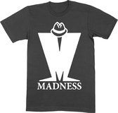 Madness Heren Tshirt -XL- M Logo Zwart