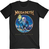 Megadeth Heren Tshirt -S- RIP Anniversary Zwart