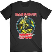 Tshirt Homme Iron Maiden -L- World Piece Tour '83 V.2. Zwart