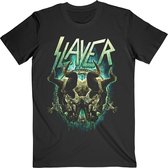 Slayer - Daemonic Twin Heren T-shirt - XL - Zwart