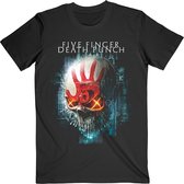 Five Finger Death Punch Heren Tshirt -L- Interface Skull Zwart