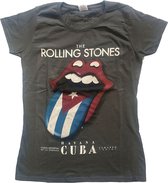 The Rolling Stones Dames Tshirt -M- Havana Cuba Grijs