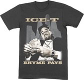 Ice T Heren Tshirt -S- Make It Zwart
