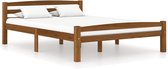 Decoways - Bedframe massief grenenhout honingbruin 120x200 cm