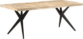 Decoways - Eettafel 200x90x76 cm ruw mangohout