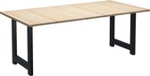 Decoways - Eettafel 220x100x76 cm grenenhout