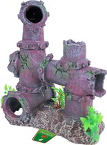Boon aqua deco ornament polyresin gezonken buizen, 21 cm.