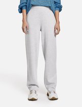 GERRY WEBER Dames Broek van fijn breisel Cloudy Grey-Melange-44