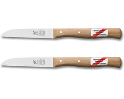 Robert Herder Molenmes – Schilmesje – Recht Lemmet 85 mm – RVS – Heft Beukenhout – 2 Stuks