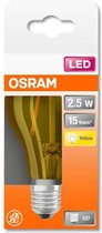OSRAM 4058075433922 LED-lamp Energielabel A++ (A++ - E) E27 Peer 2.5 W = 15 W Geel (Ø x l) 60 mm x 105 mm 1 stuk(s)