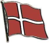 Supporters Pin broche speldje vlag Denemarken 20 mm - feestartikelen