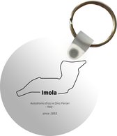 Sleutelhanger - Imola - Formule 1 - Circuit - Plastic - Rond - Uitdeelcadeautjes