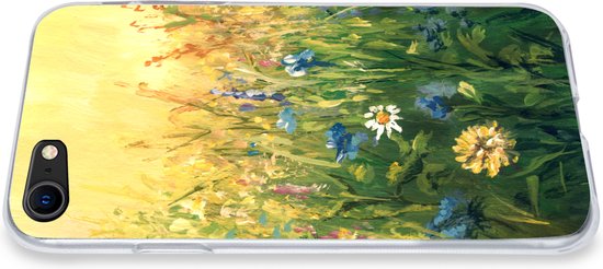 Coque iPhone 8 - Fleurs - Aquarelle - Soleil - Coque de téléphone en Siliconen