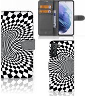 Telefoonhoesje met Pasjeshouder Geschikt voor Samsung Galaxy S22 Plus Wallet Book Case Illusie