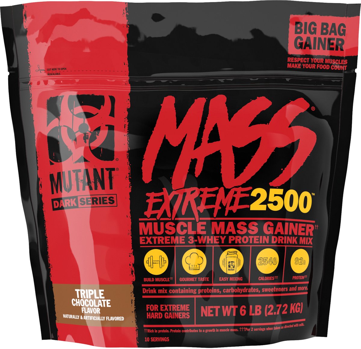 Goedkoopste Mutant Mass XXXTREME 2500 (6lbs) Triple Chocolate