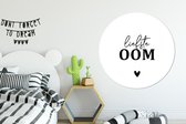 WallCircle - Wandcirkel - Muurcirkel - 'Liefste oom' - Spreuken - Quotes - Aluminium - Dibond - ⌀ 120 cm - Binnen en Buiten XXL