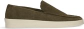 Sacha - Heren - Olijfgroene suède loafers - Maat 42