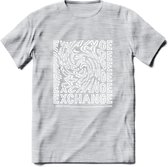Exchange - Crypto T-Shirt Kleding Cadeau | Dames / Heren / Unisex | Bitcoin / Ethereum shirt | Grappig Verjaardag kado | Tshirt Met Print | - Licht Grijs - Gemaleerd - L