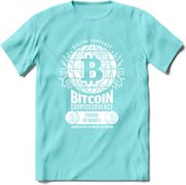 Bitcoin Future - Crypto T-Shirt Kleding Cadeau | Dames / Heren / Unisex | Bitcoin / Ethereum shirt | Grappig Verjaardag kado | Tshirt Met Print | - Licht Blauw - M
