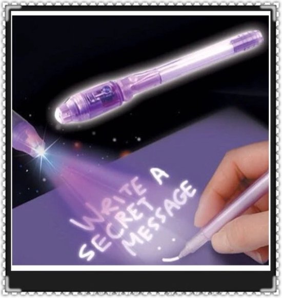 Stylo à encre invisible lumineux et magique pour enfant, jouets