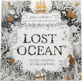 Kleurboek Volwassenen - Lost Ocean - 18,5x18,5cm - 24 Tekeningen - 210 grams