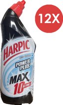 Harpic WC Gel Power Plus max 10 Actions Ultra Hygiëne - 750ml - 12 X Stuks - Voordeelverpakking