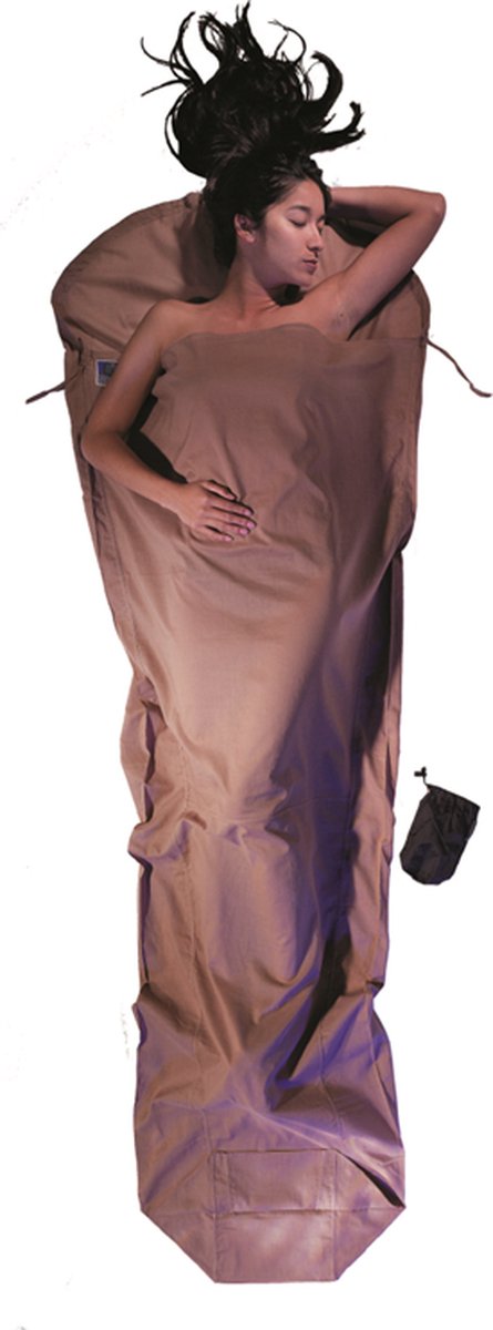 Cocoon Mummyliner - Lakenzak - Egyptisch Katoen - Khaki van Cocoon — afbeelding 2